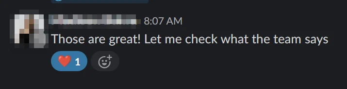 Client message about Faisal's thumbnails