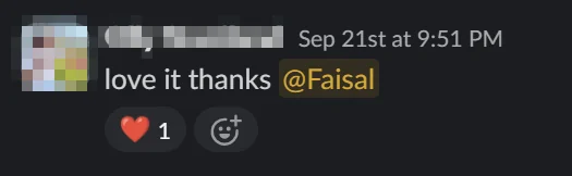 Client message about Faisal's thumbnails