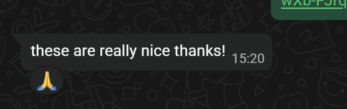 Client message about Faisal's thumbnails